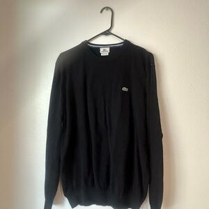Lacoste Men's Classic Black Crewneck Sweater